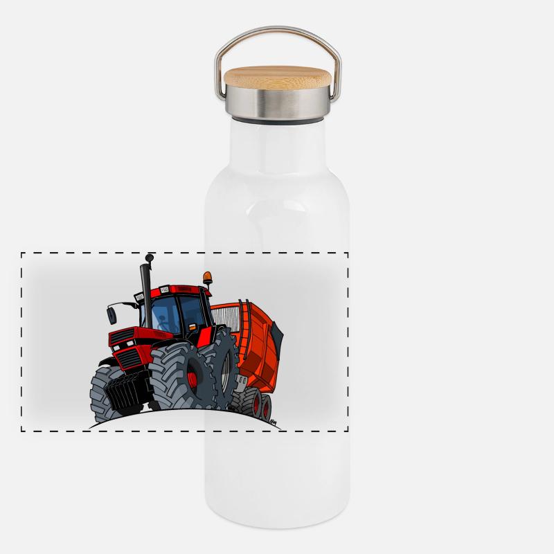 0856 chariot de caisse Gourde isotherme avec bouchon en bambou