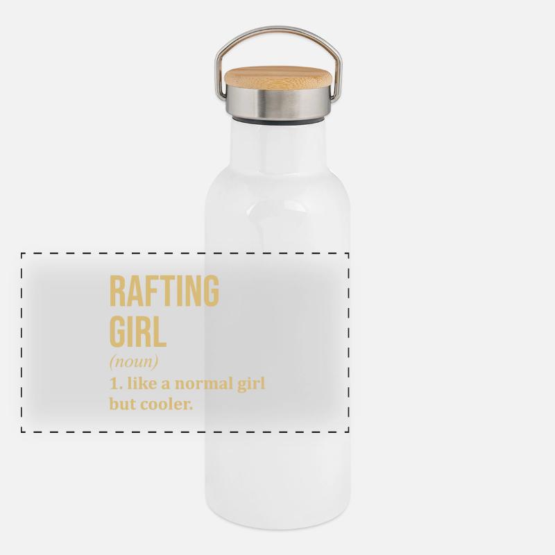 Panorama Thermosflasche mit Bambusdeckel