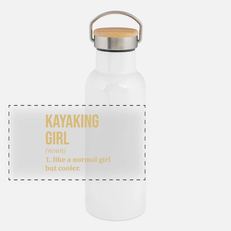 kayak Gourde isotherme avec bouchon en bambou