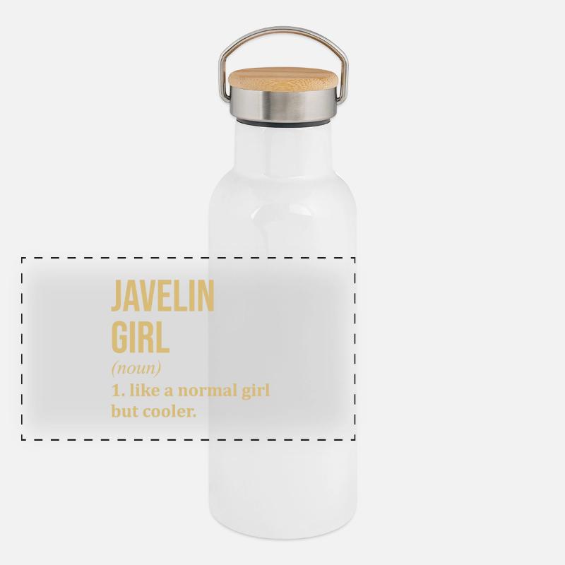 Panorama Thermosflasche mit Bambusdeckel