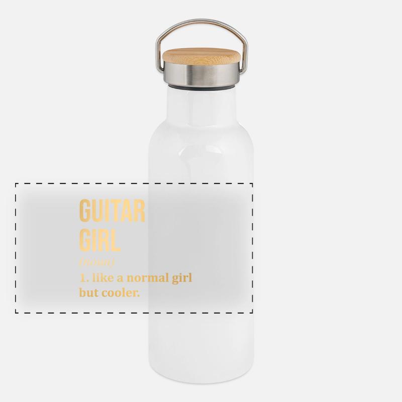 guitare Gourde isotherme avec bouchon en bambou