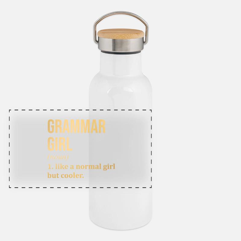 Panorama Thermosflasche mit Bambusdeckel