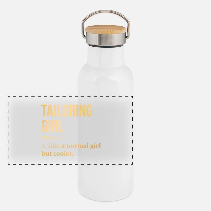 Panorama Thermosflasche mit Bambusdeckel