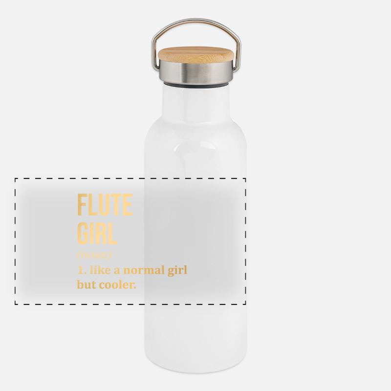 Flute Panoramic Thermal Bottle with Bamboo Lid