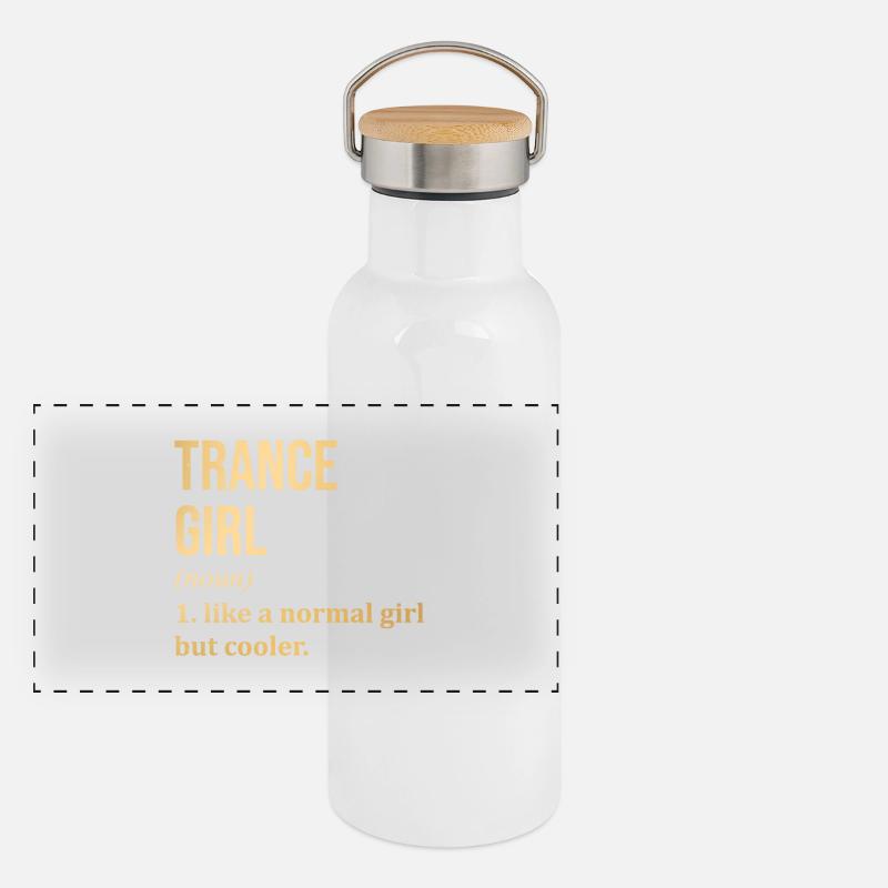 Gourde isotherme avec bouchon en bambou