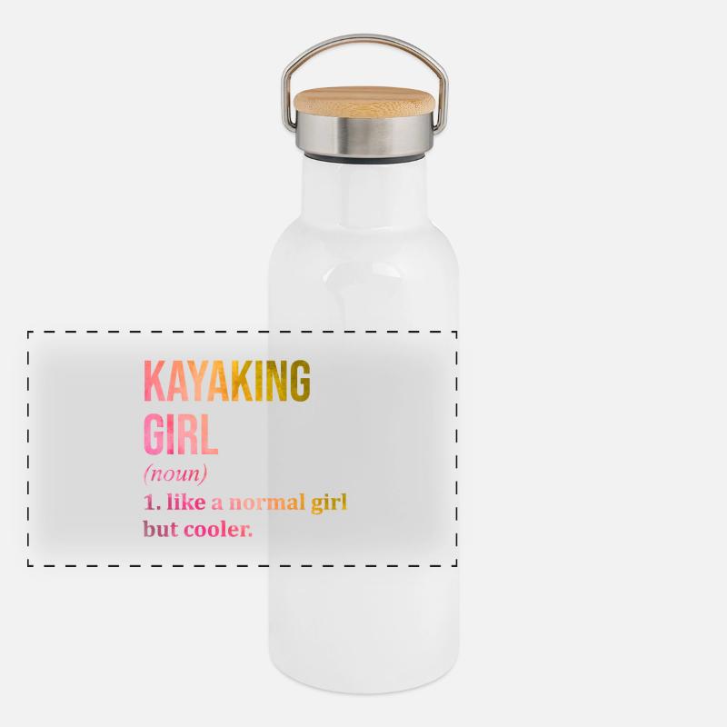 Kayak Gourde isotherme avec bouchon en bambou