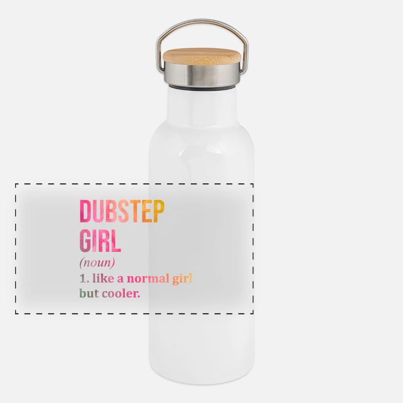 Panorama Thermosflasche mit Bambusdeckel