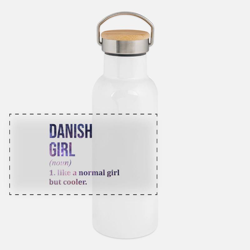 Danemark Gourde isotherme avec bouchon en bambou