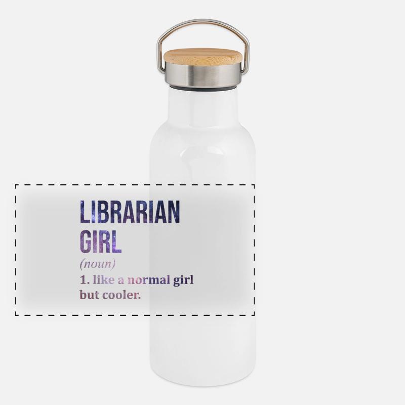 Librarian Panoramic Thermal Bottle with Bamboo Lid