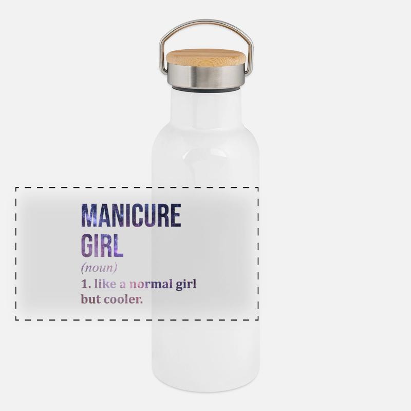 Gourde isotherme avec bouchon en bambou