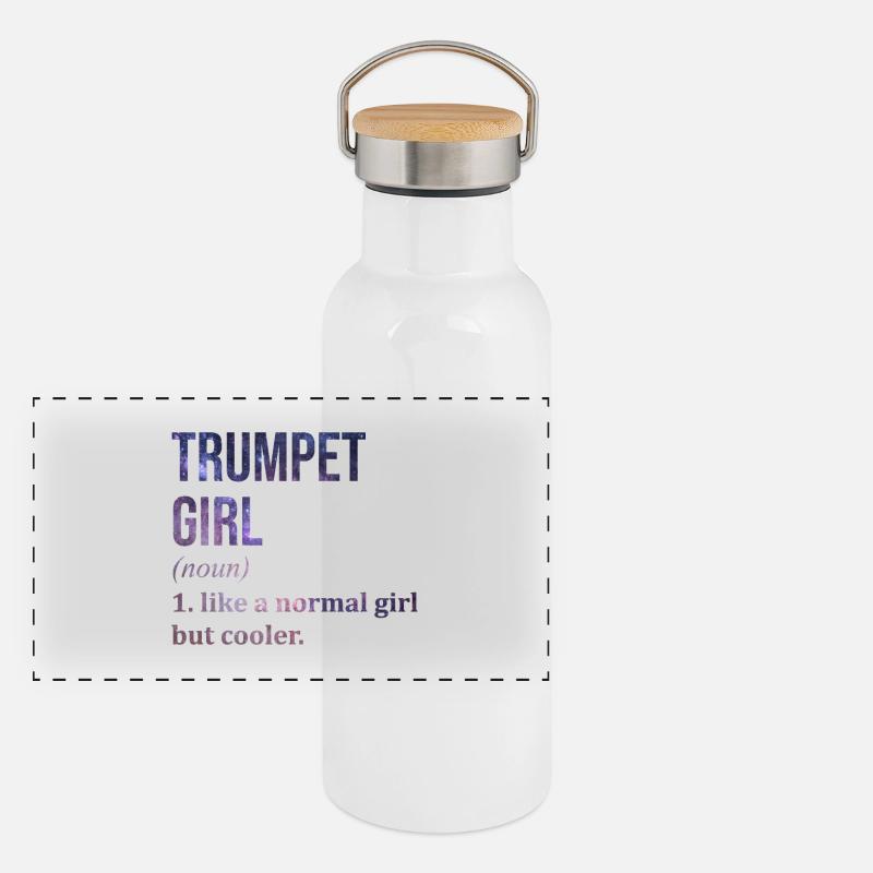 Panorama Thermosflasche mit Bambusdeckel