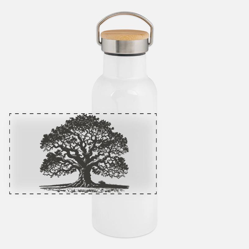 Chêne Gourde isotherme avec bouchon en bambou