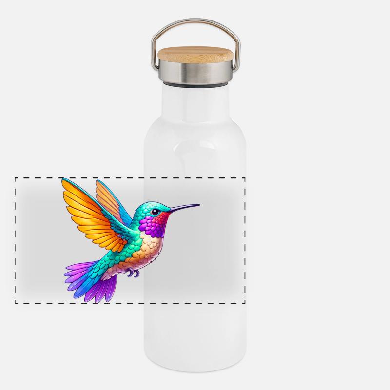 Colibri Gourde isotherme avec bouchon en bambou
