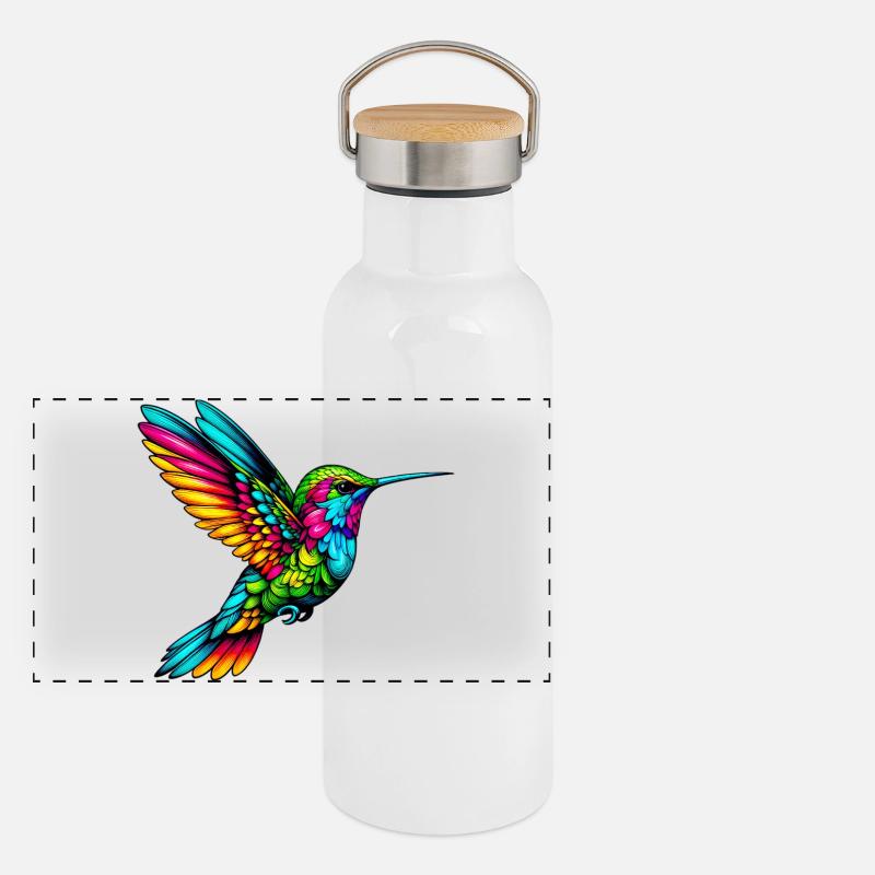 Colibri Gourde isotherme avec bouchon en bambou