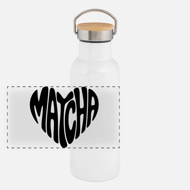 Le Matcha Gourde isotherme avec bouchon en bambou