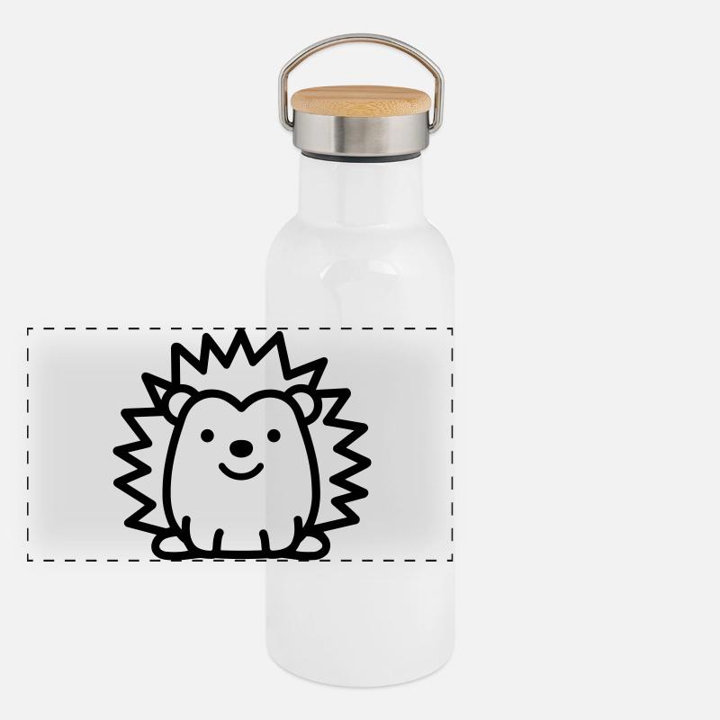 hedgehog Panoramic Thermal Bottle with Bamboo Lid