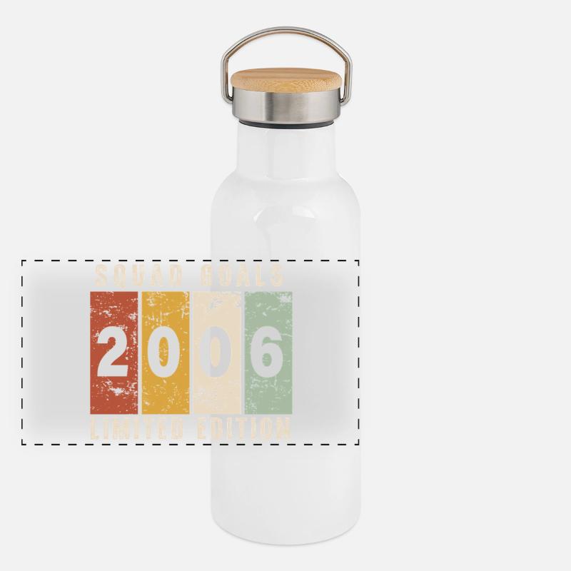 anniversaire 2006 - 20 ans Gourde isotherme avec bouchon en bambou