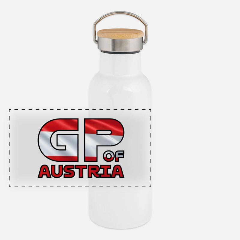austria_gp Panorama Thermosflasche mit Bambusdeckel