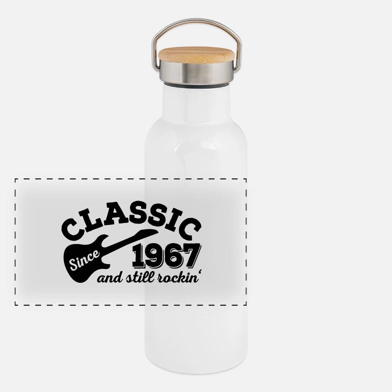 1967 Panoramic Thermal Bottle with Bamboo Lid