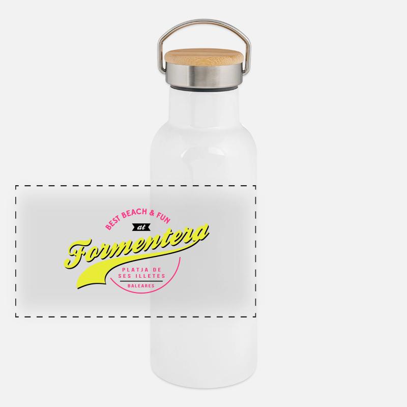 FORMENTERA Panorama Thermosflasche mit Bambusdeckel