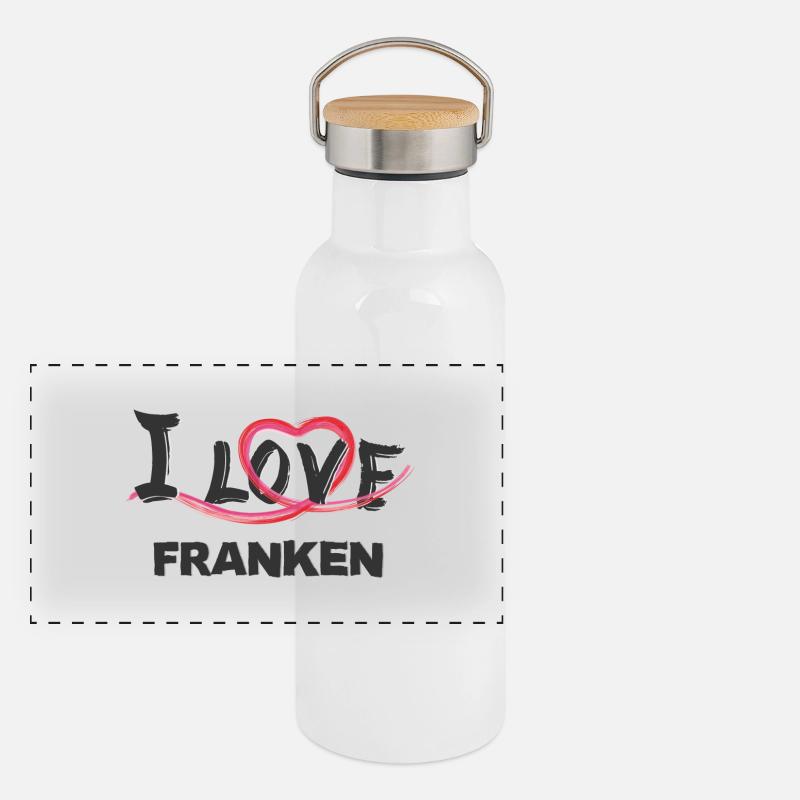 Panorama Thermosflasche mit Bambusdeckel