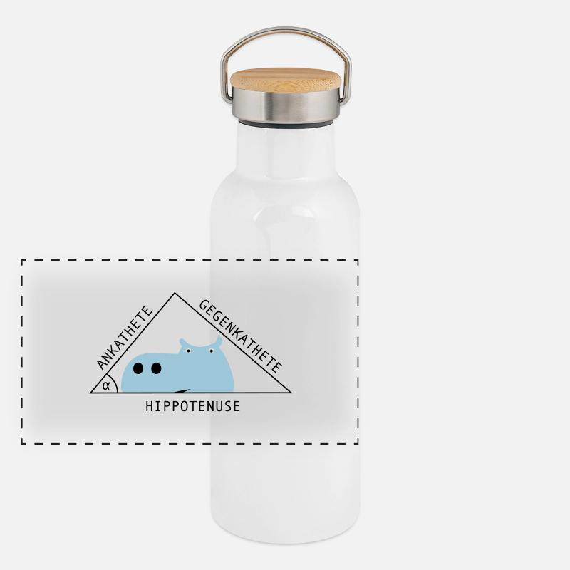 Panorama Thermosflasche mit Bambusdeckel