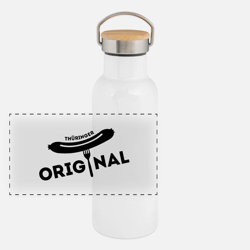 Original Thuringian Panoramic Thermal Bottle with Bamboo Lid