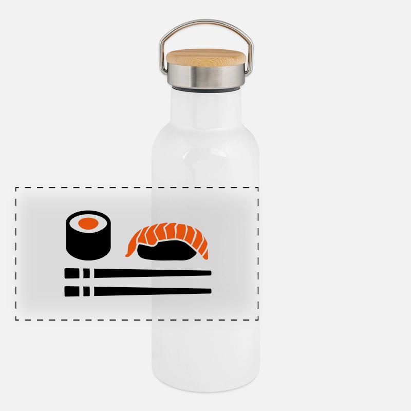 Sushi Gourde isotherme avec bouchon en bambou