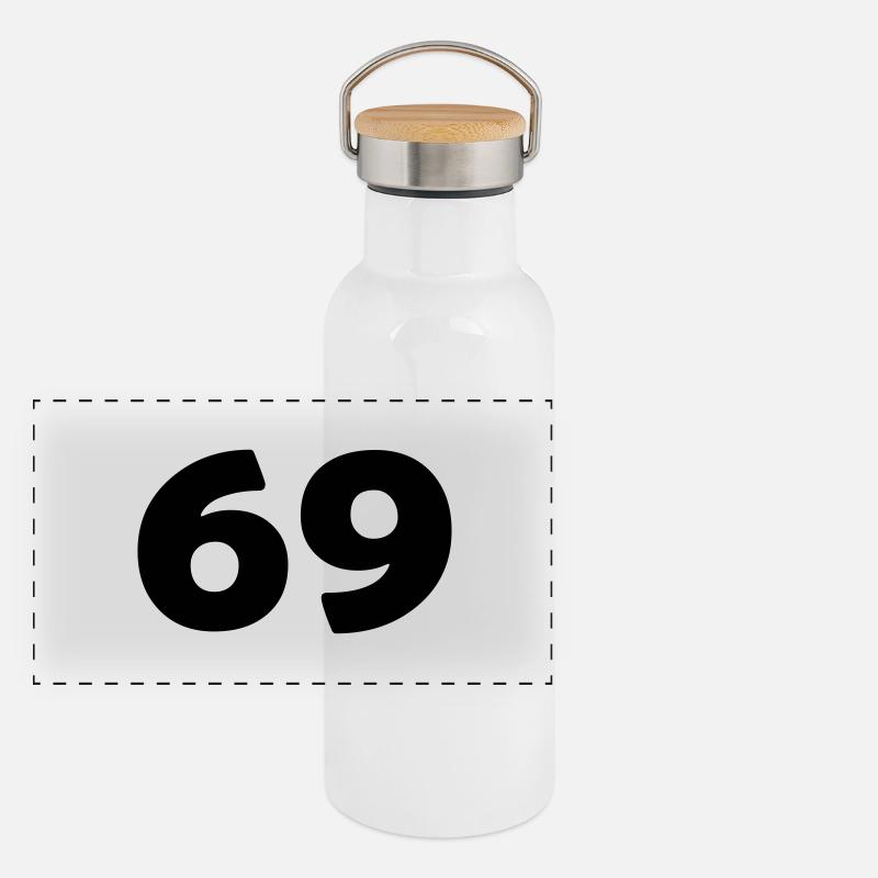 69 Panorama Thermosflasche mit Bambusdeckel