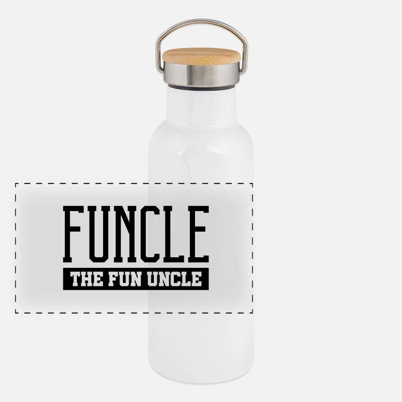 funcle the fun uncle Panorama Thermosflasche mit Bambusdeckel