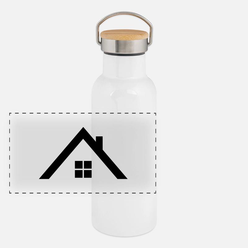 Dach Panorama Thermosflasche mit Bambusdeckel