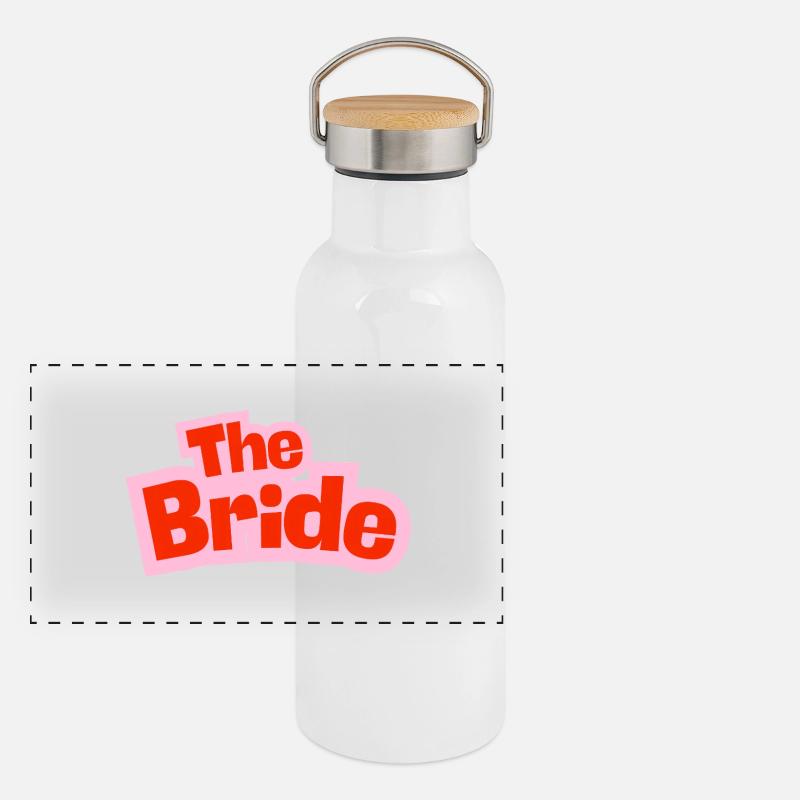 La mariée Gourde isotherme avec bouchon en bambou