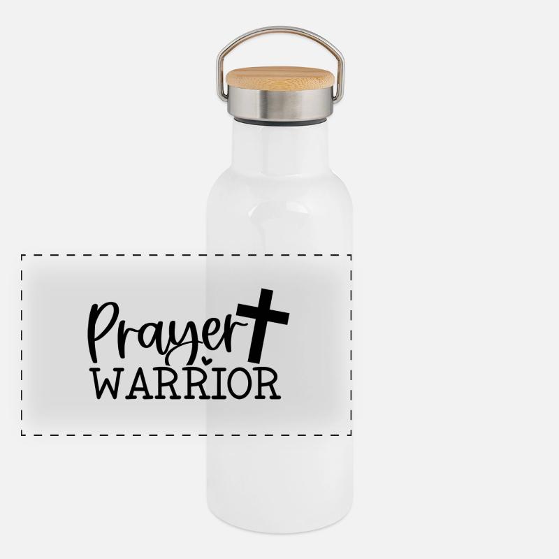 prayer warrior Panoramic Thermal Bottle with Bamboo Lid