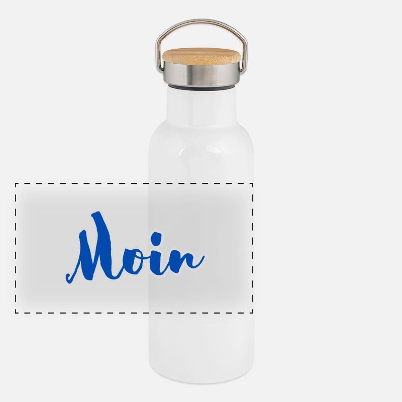 Moin Panorama Thermosflasche mit Bambusdeckel