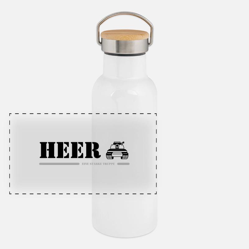 HEER Panorama Thermosflasche mit Bambusdeckel