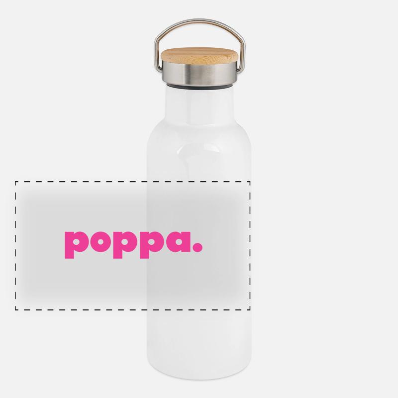 Panorama Thermosflasche mit Bambusdeckel