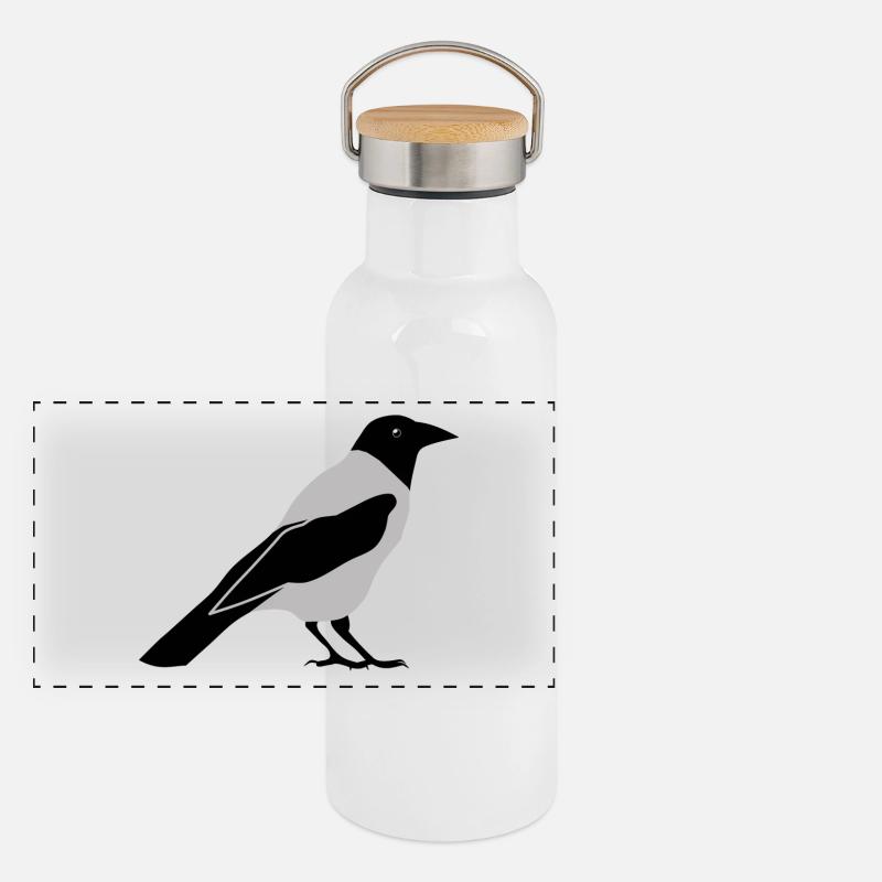 b i r d78 Gourde isotherme avec bouchon en bambou