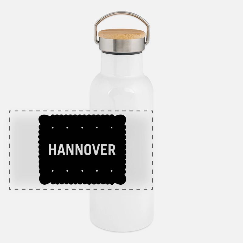 biscuits Hanovre Gourde isotherme avec bouchon en bambou