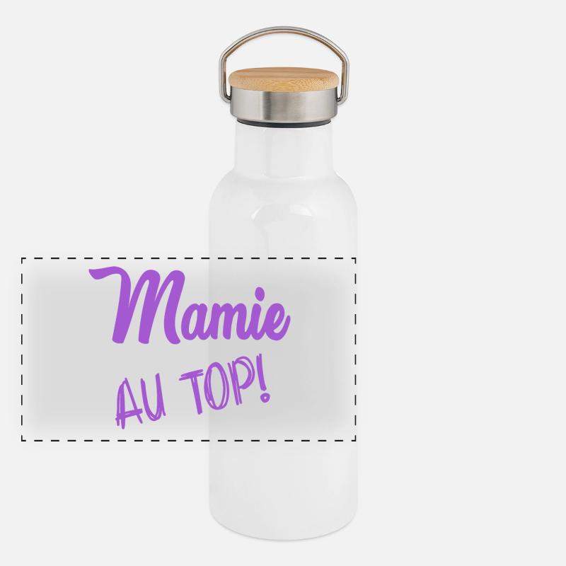 MAMA. OMA Panorama Thermosflasche mit Bambusdeckel