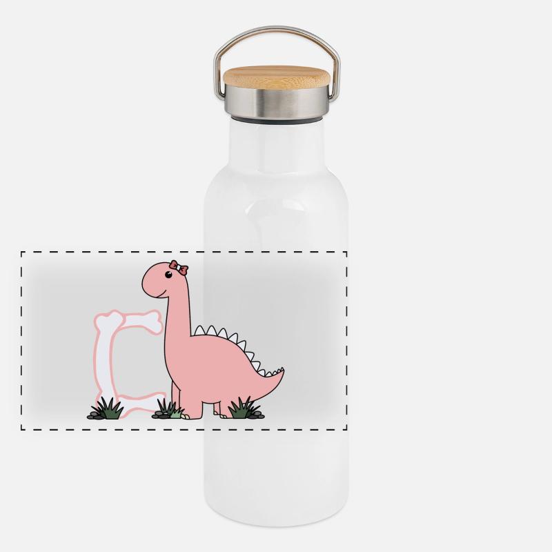 Letter C Panoramic Thermal Bottle with Bamboo Lid