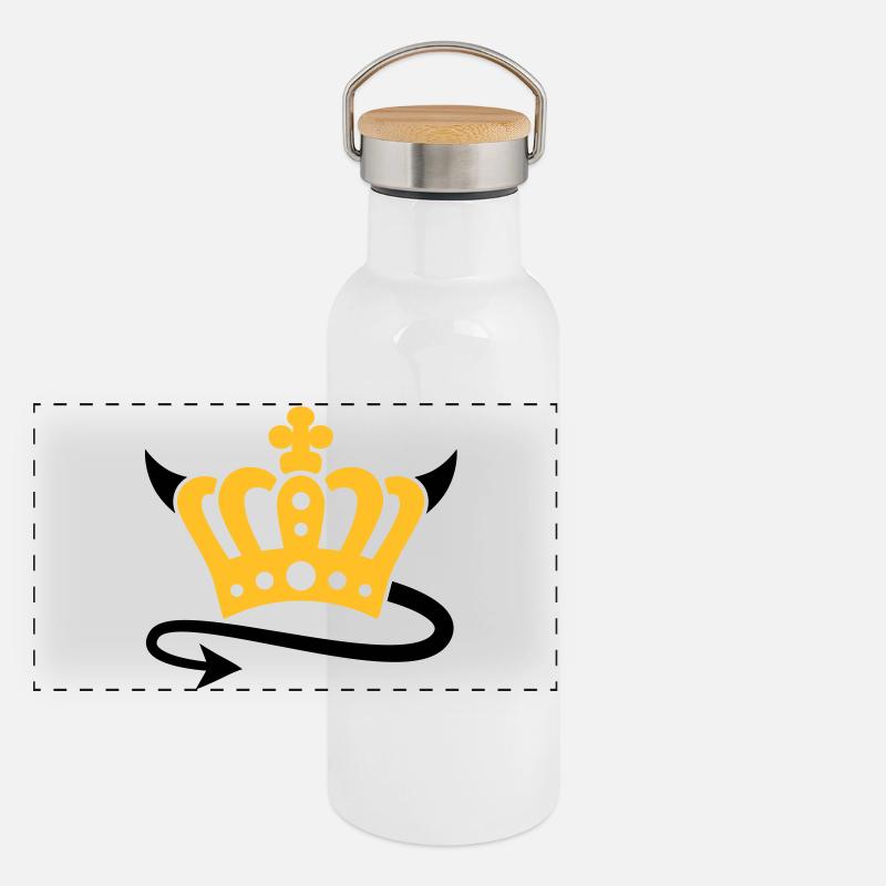 Teufel Krone Panorama Thermosflasche mit Bambusdeckel