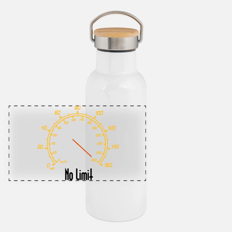 Tacho | No Limit Panorama Thermosflasche mit Bambusdeckel