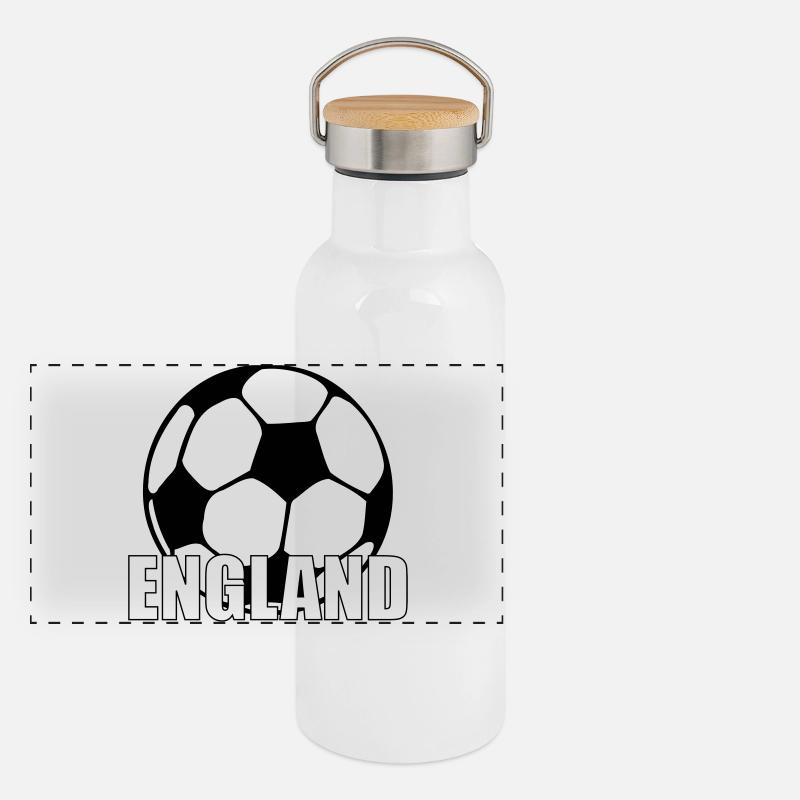 England Gourde isotherme avec bouchon en bambou