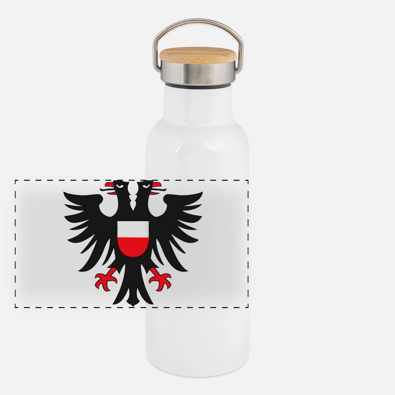 HL - Adler Panorama Thermosflasche mit Bambusdeckel