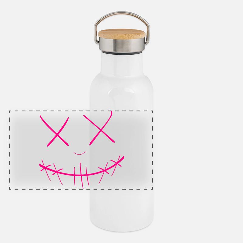 Panorama Thermosflasche mit Bambusdeckel
