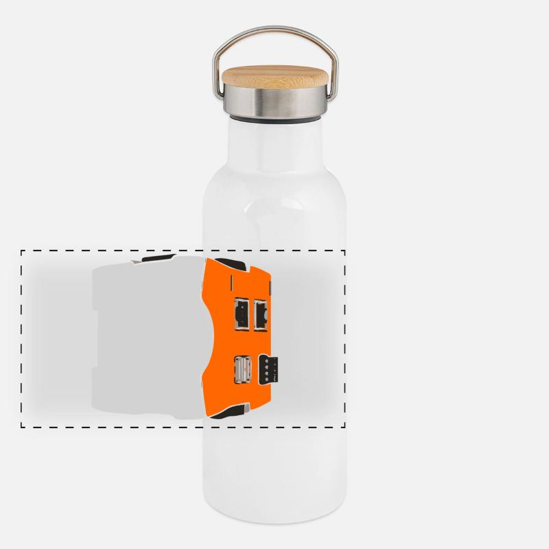 RevPi Sticker Panorama Thermosflasche mit Bambusdeckel