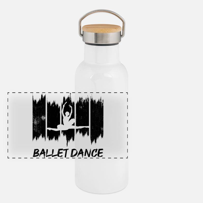 Danse classique Gourde isotherme avec bouchon en bambou