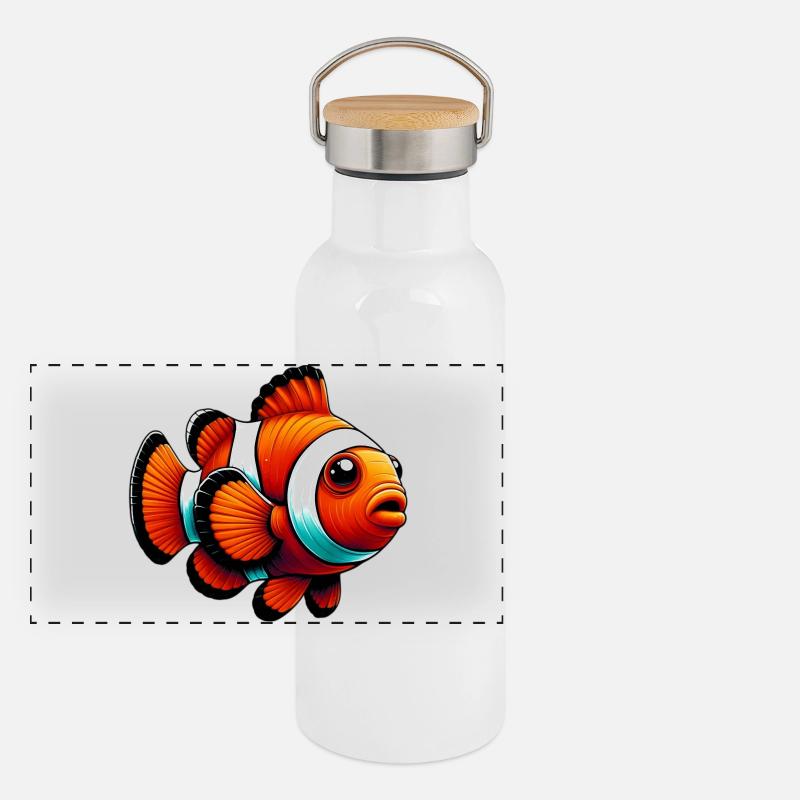 Clownfish Panoramic Thermal Bottle with Bamboo Lid