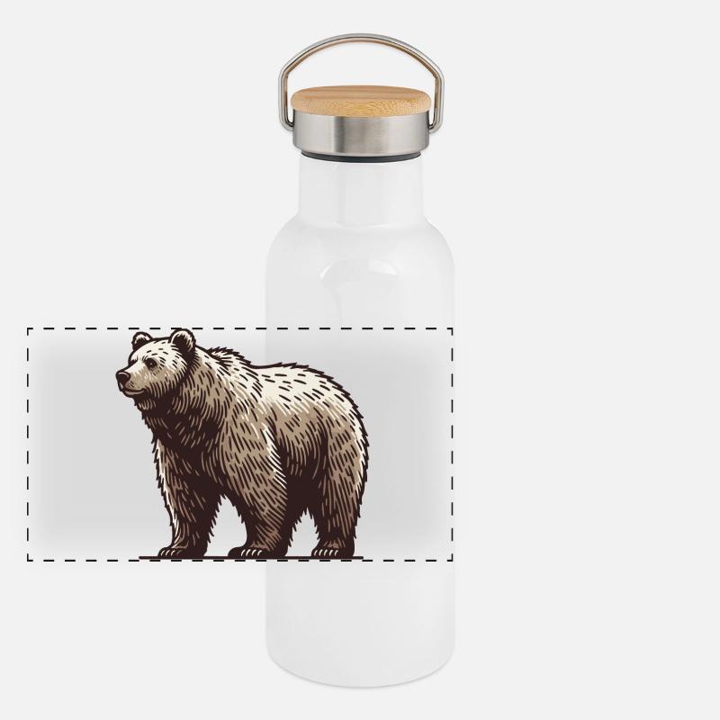 Grizzly Gourde isotherme avec bouchon en bambou