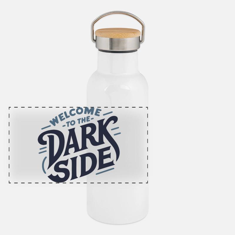 Die dunkle Seite Panorama Thermosflasche mit Bambusdeckel